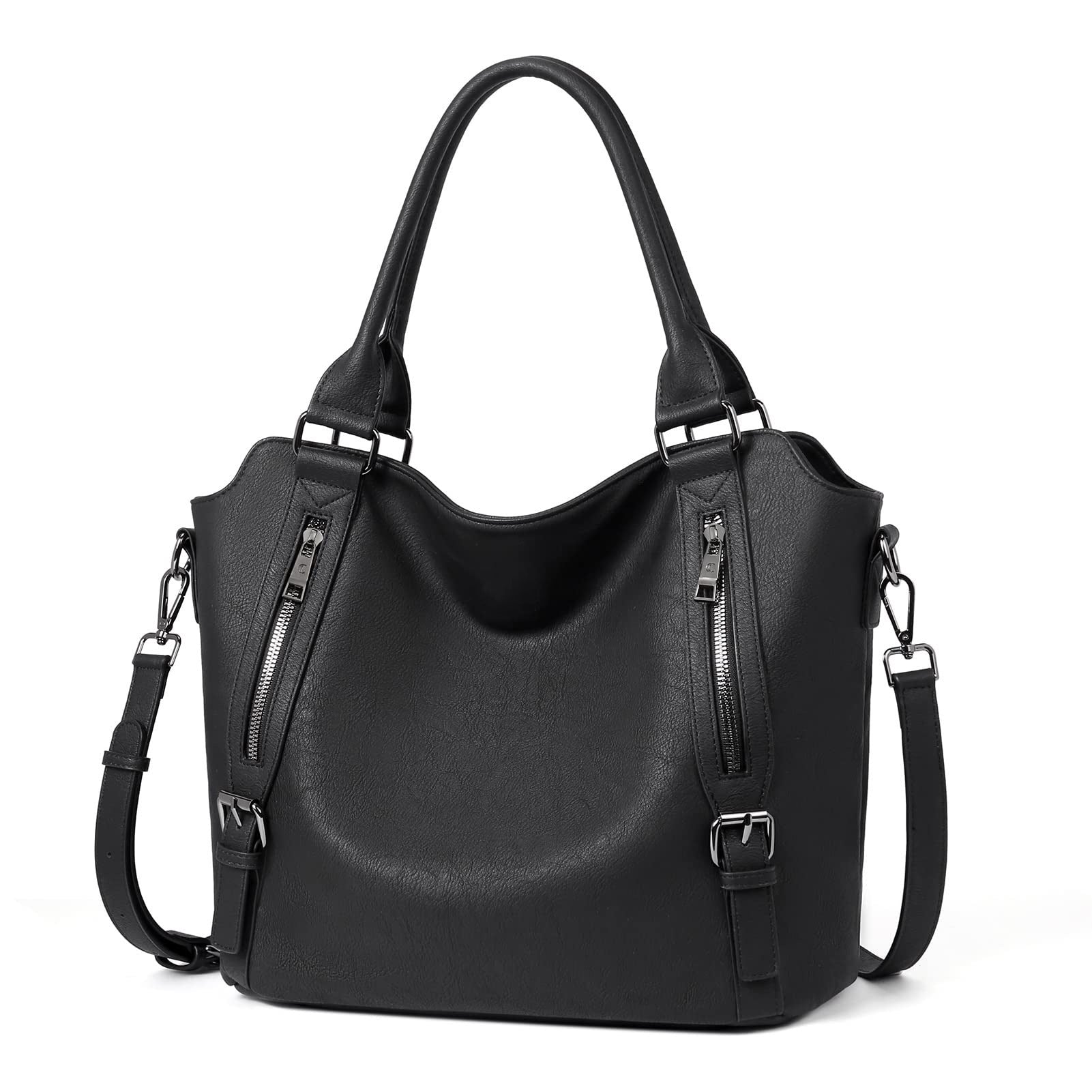 Retro style large capacity shoulder crossbody tote bag